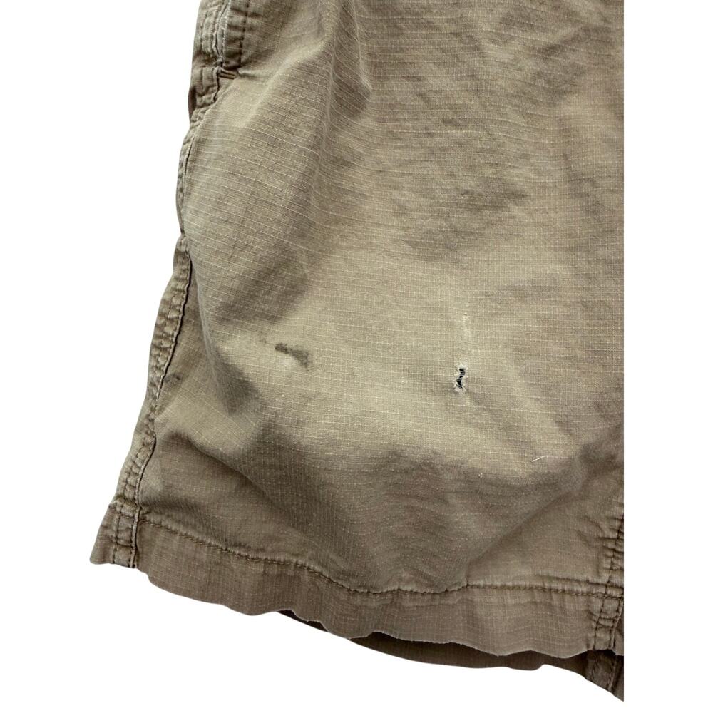 Vuori Men's Ripstop Shorts Brown Size M (FITS SMALL/MEDIUM) Distressed Flaws - Picture 2 of 6